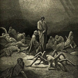 Illustration for Dante's Purgatorio of the Divine Comedy